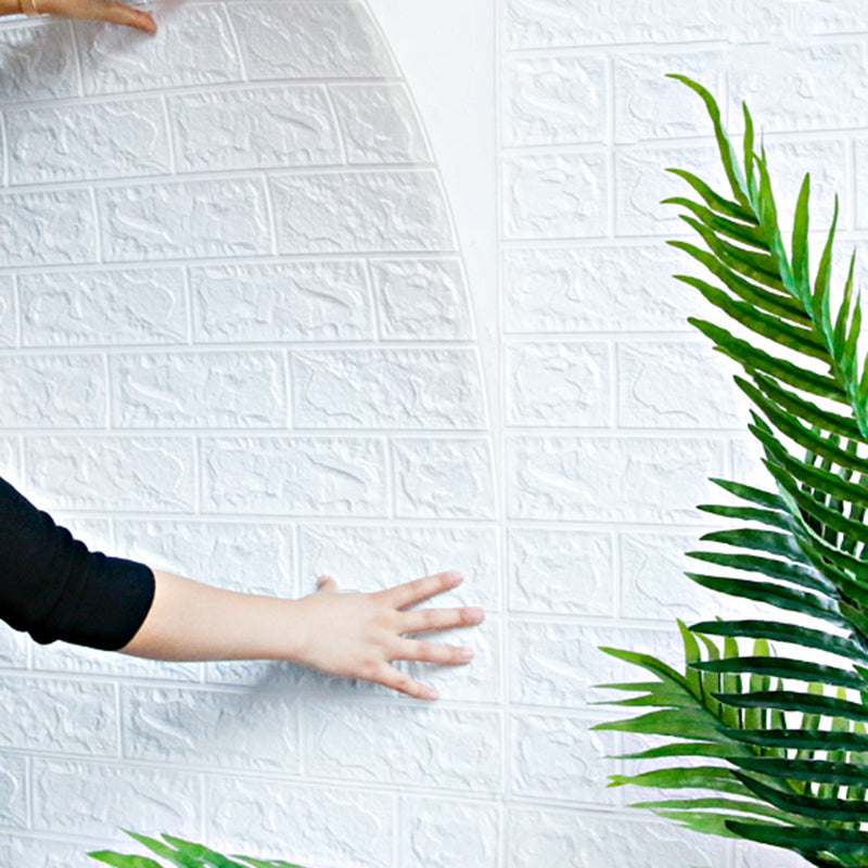 Sikunuo | Modern Panel PVC 3D-embossed Self-adhesive Waterproof Interior Cladding