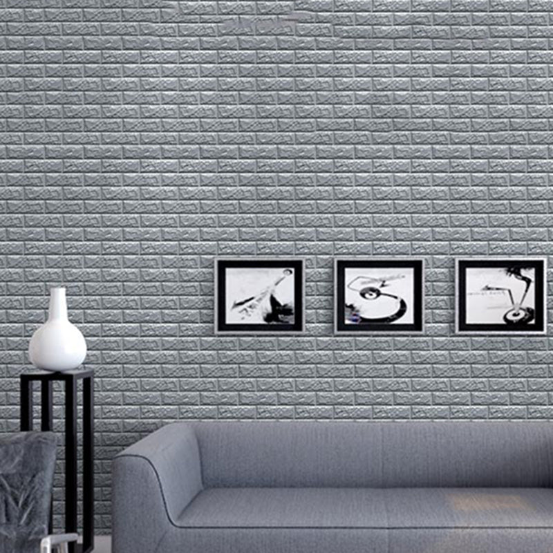 Sikunuo | Modern Panel PVC 3D-embossed Self-adhesive Waterproof Interior Cladding