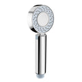 Sikunuo | Contemporary Wall-Mounted Shower Head Combination Chrome Round Hand Shower