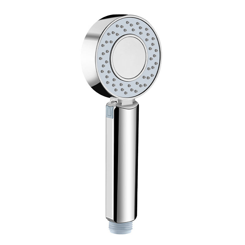 Sikunuo | Contemporary Wall-Mounted Shower Head Combination Chrome Round Hand Shower