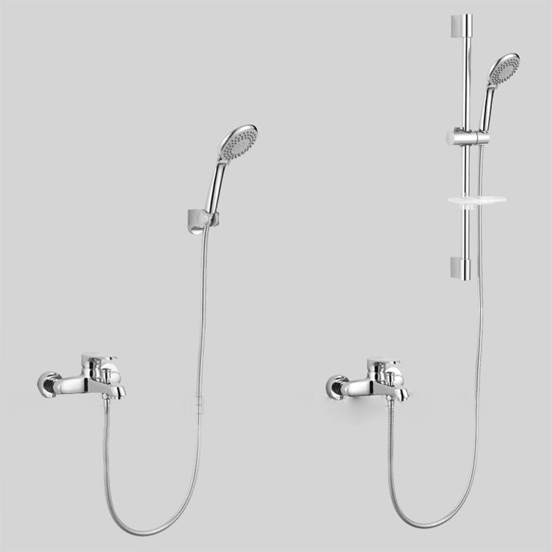 Sikunuo | Bathroom Bathtub Pull-Out Wall-Mounted Hand Shower Fixed Bathtub Faucet