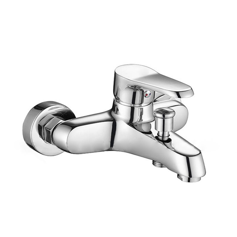 Sikunuo | Bathroom Bathtub Pull-Out Wall-Mounted Hand Shower Fixed Bathtub Faucet