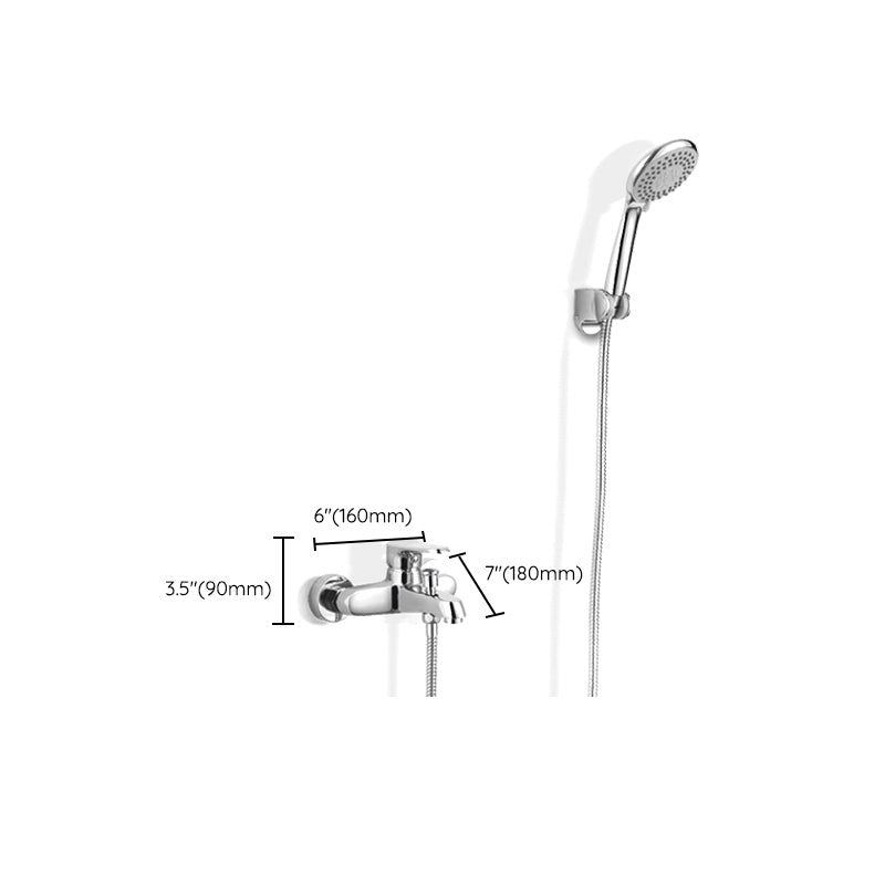 Sikunuo | Bathroom Bathtub Pull-Out Wall-Mounted Hand Shower Fixed Bathtub Faucet