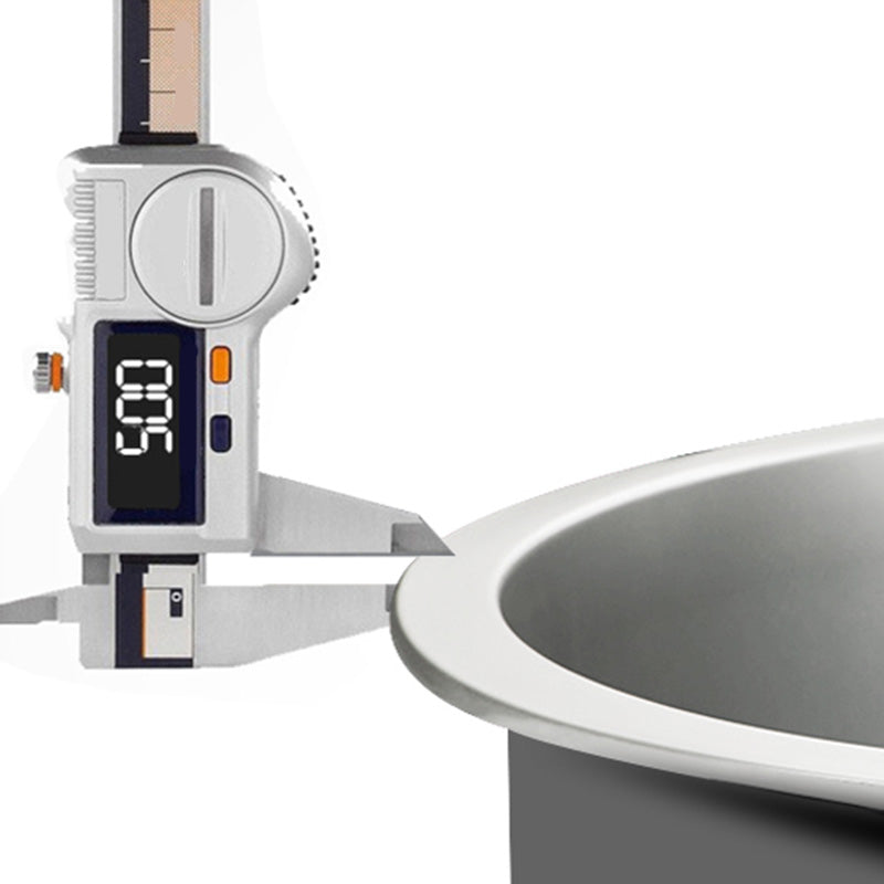 Sikunuo | Contemporary Style Kitchen Sink Stainless Steel Round Kitchen Sink