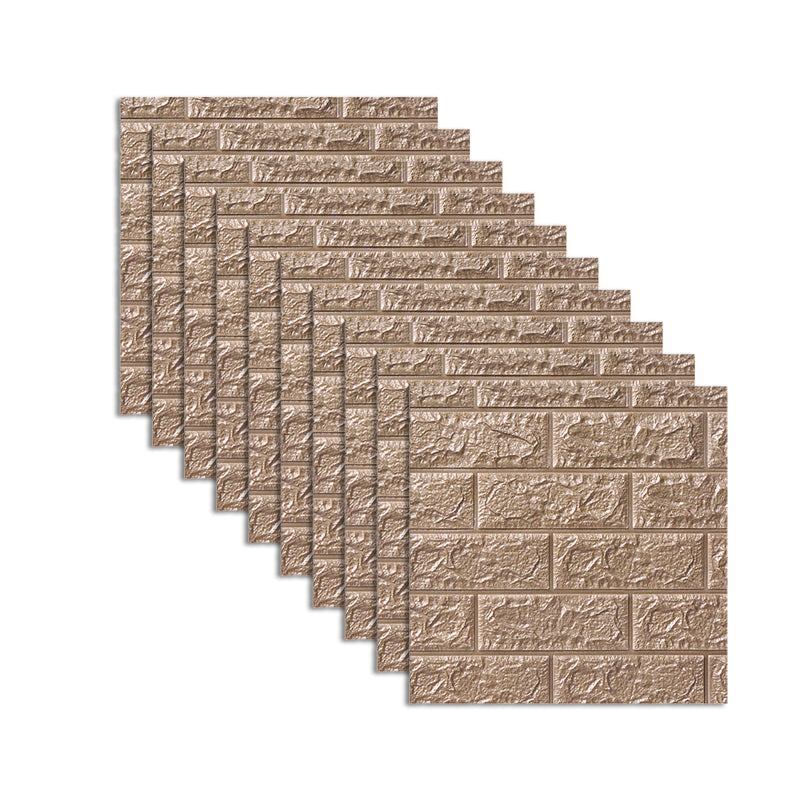 Sikunuo | Modern Wall Tile PVC 3D Embossing Self-Adhesive Waterproof Interior Wall Panel