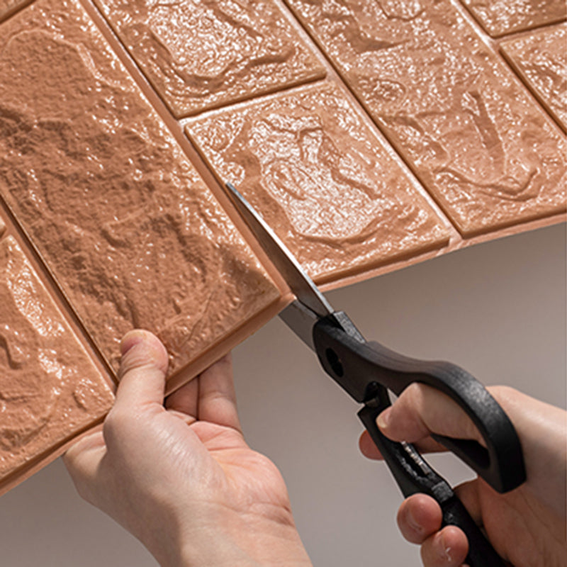 Sikunuo | Modern Wall Tile PVC 3D Embossing Self-Adhesive Waterproof Interior Wall Panel