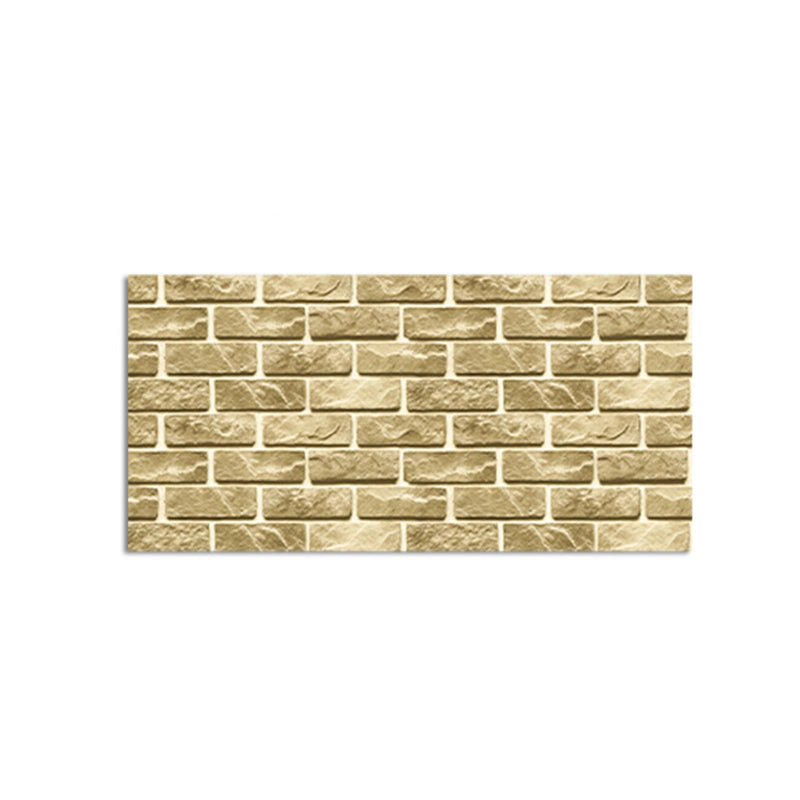 Sikunuo | Industrial Wall Ceiling 3D Artificial Brick Living Room Peel and Stick Covering (5-Pack)