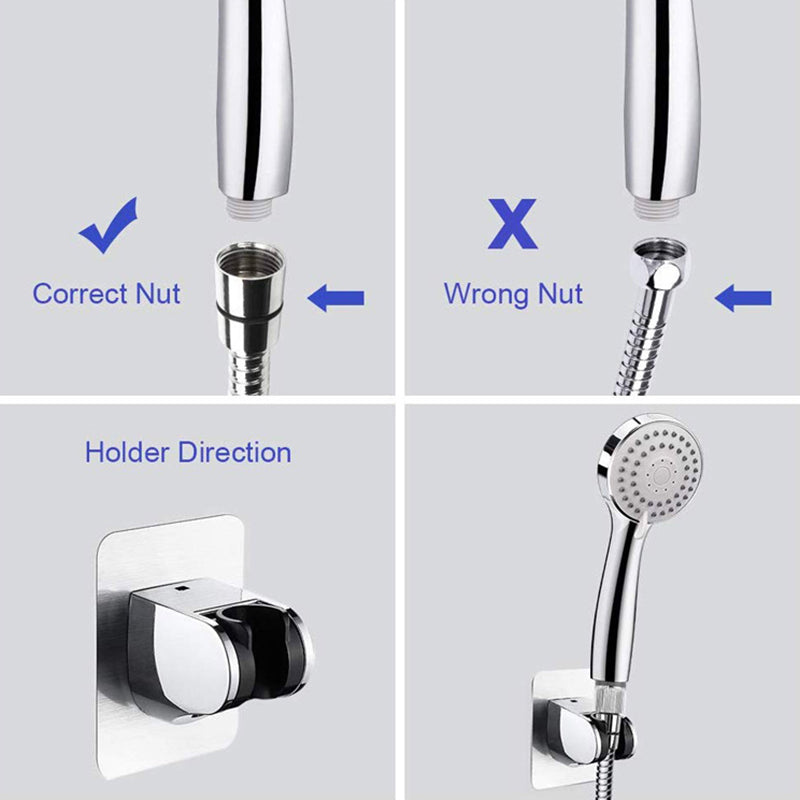 Sikunuo | Contemporary Style Shower Head Metal Bathroom Shower Head with Hose
