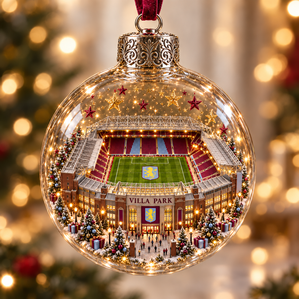Bring the Stadium Home — Light-Up Football Stadium Christmas Ornament