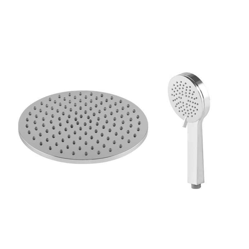 Sikunuo | Contemporary Rainfall Shower Head Combo Round Single Spray Shower Combo