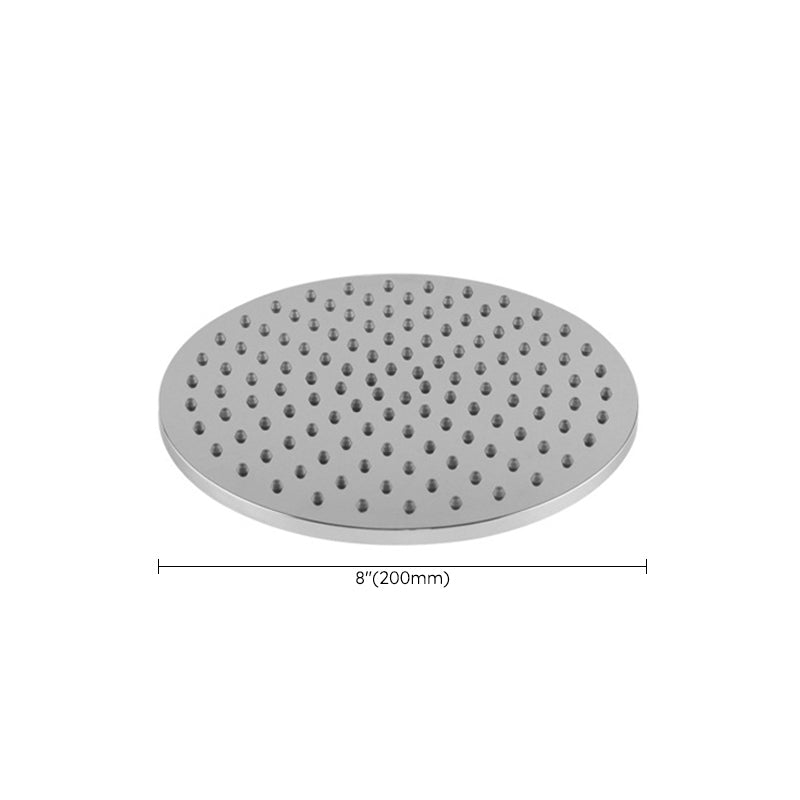Sikunuo | Contemporary Rainfall Shower Head Combo Round Single Spray Shower Combo