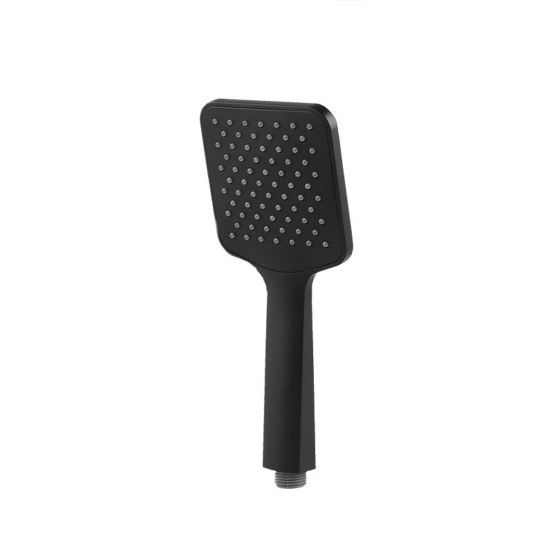 Sikunuo | Modern square matte black shower head rainfall shower head combo