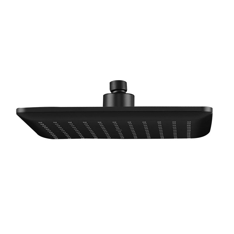 Sikunuo | Modern square matte black shower head rainfall shower head combo