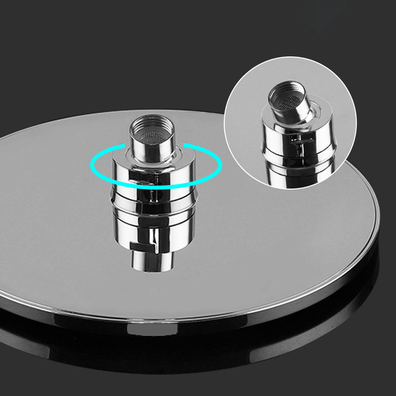 Sikunuo | Ceiling and wall mounted showerhead combination round chrome spray head
