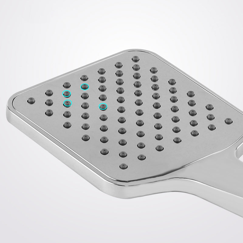 Sikunuo | Chrome Square Shower Head Combination Wall Mounted and Ceiling Mounted Handheld Shower