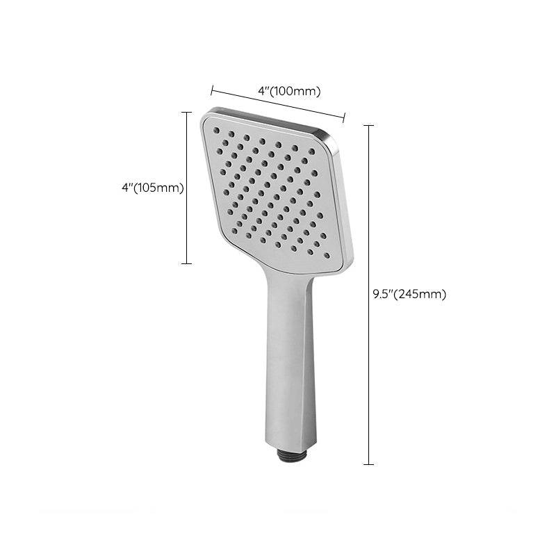 Sikunuo | Chrome Square Shower Head Combination Wall Mounted and Ceiling Mounted Handheld Shower