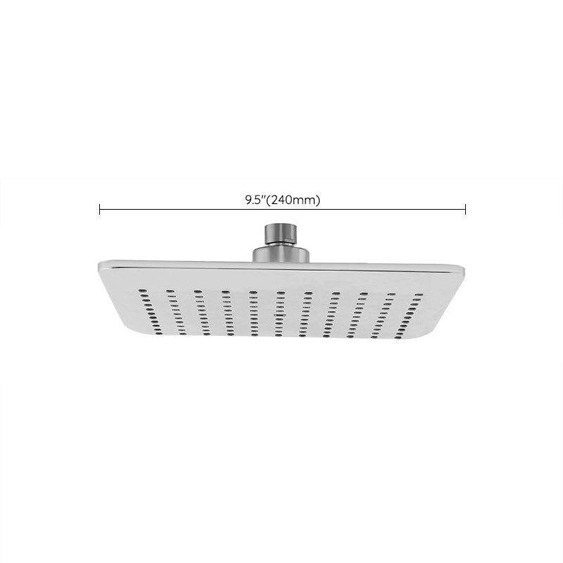 Sikunuo | Chrome Square Shower Head Combination Wall Mounted and Ceiling Mounted Handheld Shower