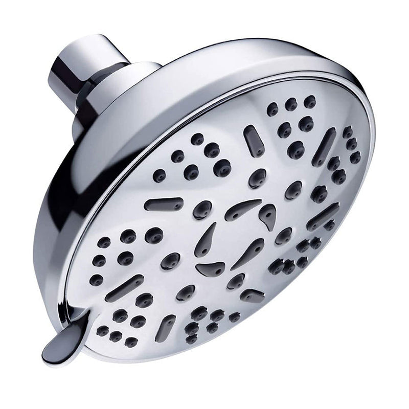 Sikunuo | Round Fixed Shower Head Adjustable Spray Pattern Wall Mounted Shower Head