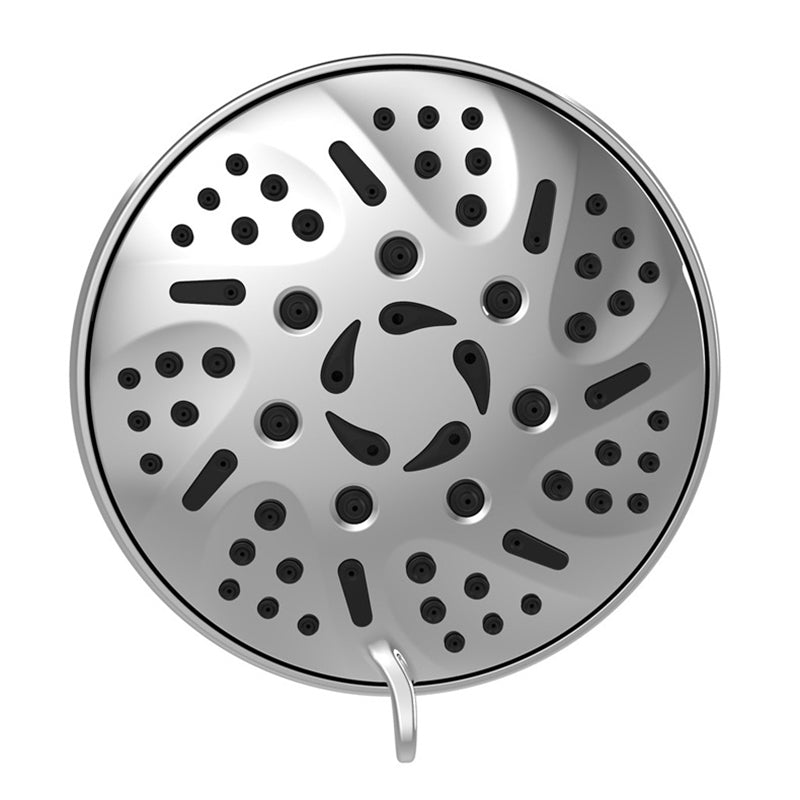 Sikunuo | Round Fixed Shower Head Adjustable Spray Pattern Wall Mounted Shower Head