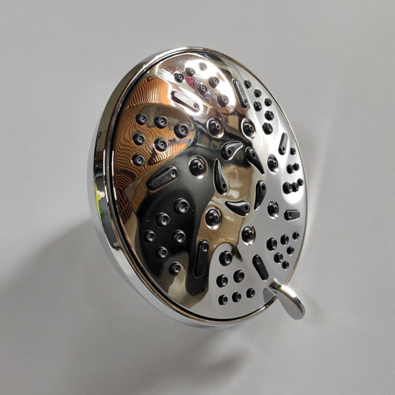 Sikunuo | Round Fixed Shower Head Adjustable Spray Pattern Wall Mounted Shower Head