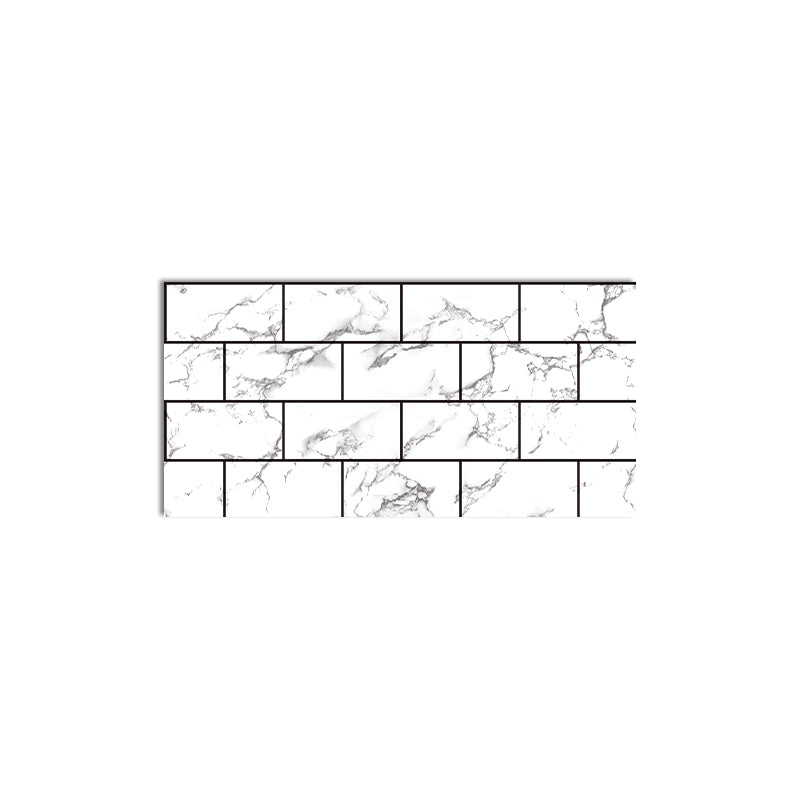 Sikunuo | Modern Peel and Stick Tile PVC Rectangular 10 Pack Peel & Stick Field Tile for the Kitchen
