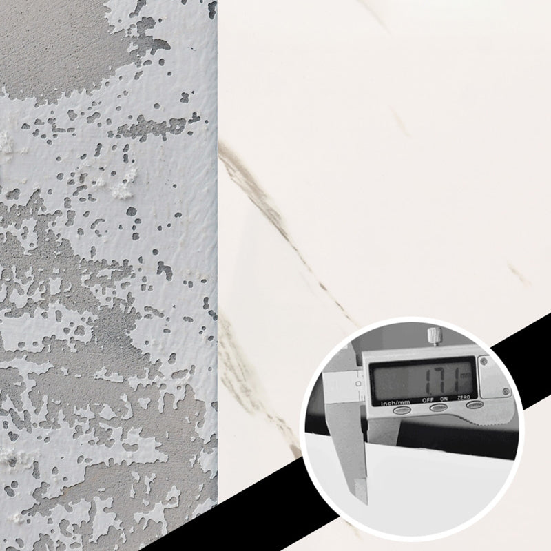 Sikunuo | Modern Peel and Stick Tile PVC Rectangular 10 Pack Peel & Stick Field Tile for the Kitchen