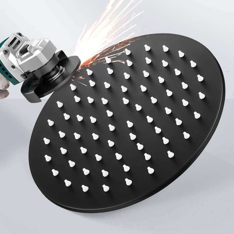Sikunuo | Black round fixed shower head Modern design wall-mounted shower head