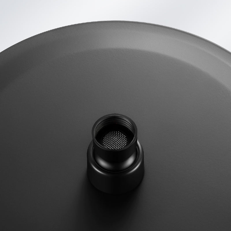 Sikunuo | Black round fixed shower head Modern design wall-mounted shower head