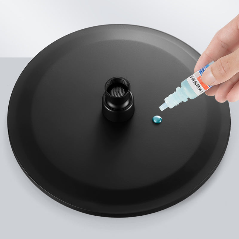 Sikunuo | Black round fixed shower head Modern design wall-mounted shower head