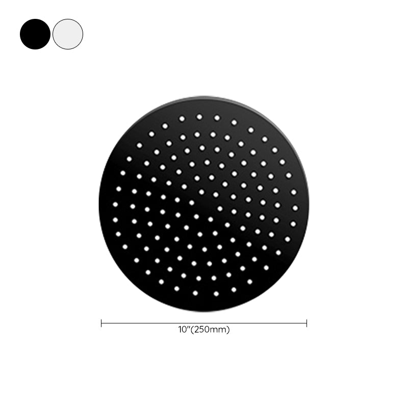 Sikunuo | Black round fixed shower head Modern design wall-mounted shower head