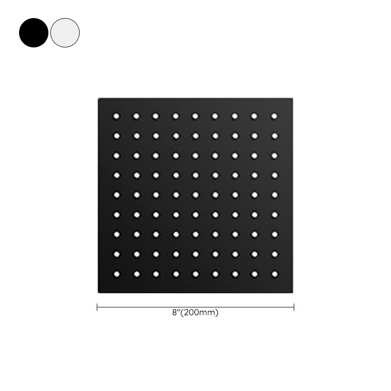 Sikunuo | Black round fixed shower head Modern design wall-mounted shower head