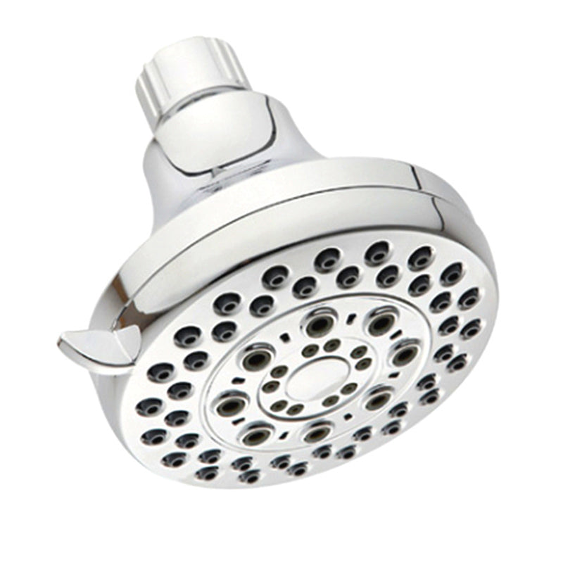 Sikunuo | Silver Dual Shower Head Round Rainfall Wall-Mounted Shower Head