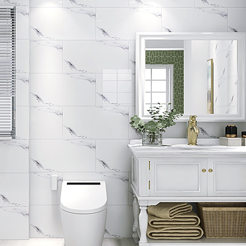 Sikunuo | Contemporary Style Wallpaper Single Panel Bathroom Wallpaper with Rectangular Shape