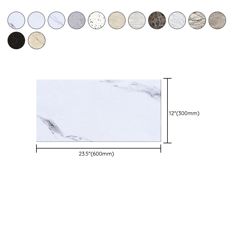 Sikunuo | Contemporary Style Wallpaper Single Panel Bathroom Wallpaper with Rectangular Shape