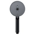 Sikunuo | Matt Black Hand Shower Modern 3-Stream Round Wall Mounted Hand Shower