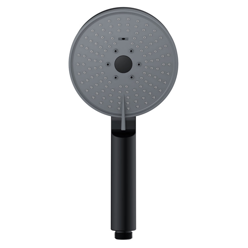Sikunuo | Matt Black Hand Shower Modern 3-Stream Round Wall Mounted Hand Shower