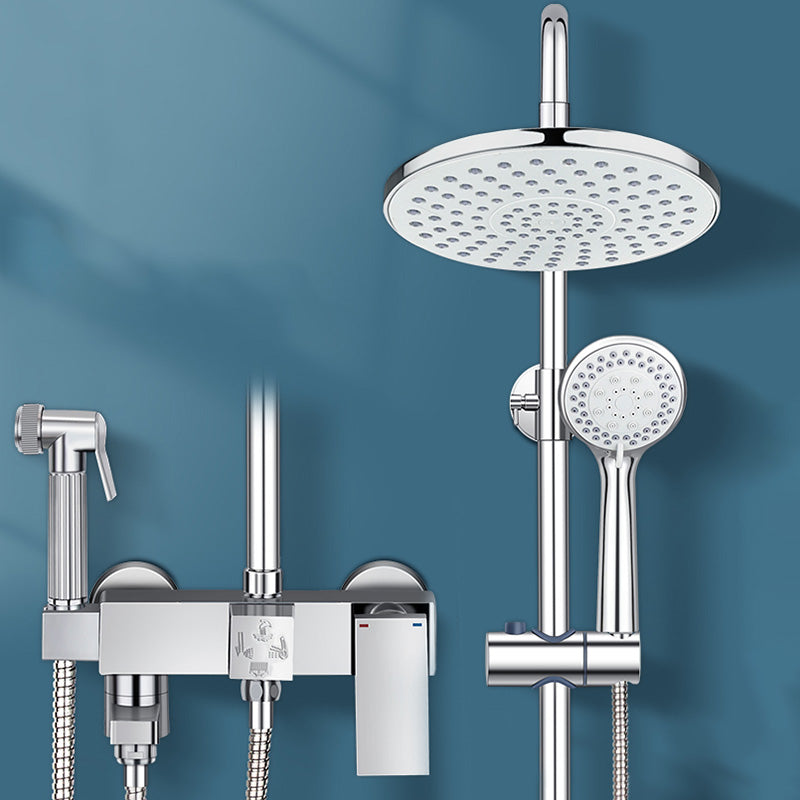 Sikunuo | Modern Shower System Handle Lever Wall Mounted Spot Resist Copper Shower System