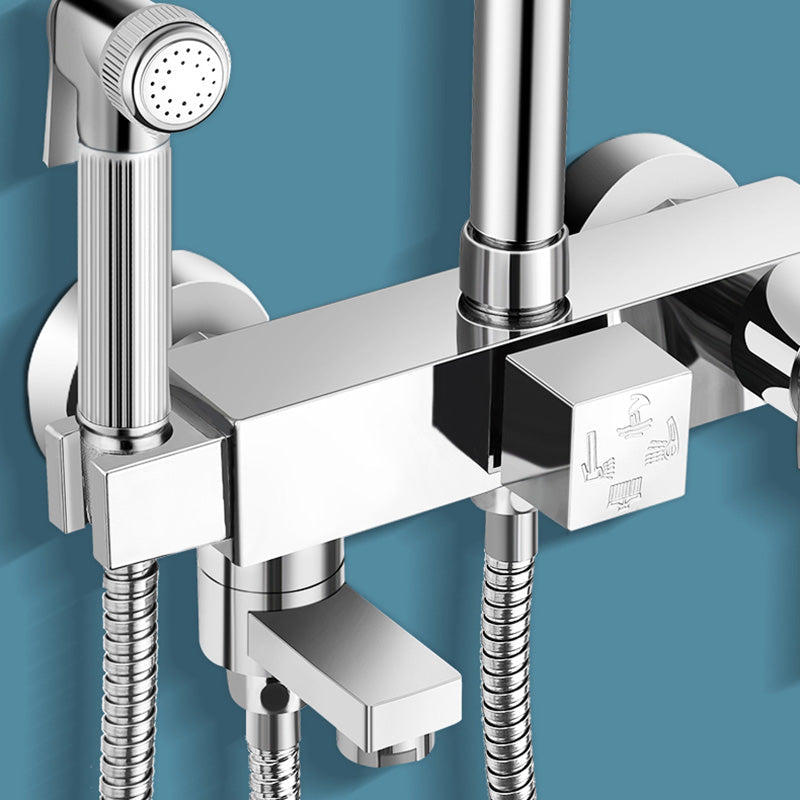 Sikunuo | Modern Shower System Handle Lever Wall Mounted Spot Resist Copper Shower System