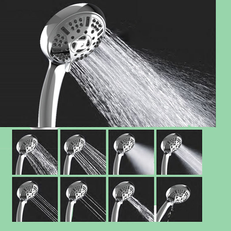 Sikunuo | Modern Shower Head for Bathroom 9-Jet Round Wall-Mounted Shower Head