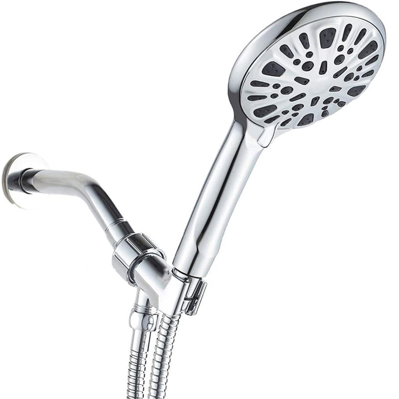 Sikunuo | Modern Shower Head for Bathroom 9-Jet Round Wall-Mounted Shower Head