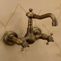 Sikunuo | Traditional Wall-Mounted Copper Clawfoot Bathtub Faucet Trim Low Arc Clawfoot Bathtub Faucet