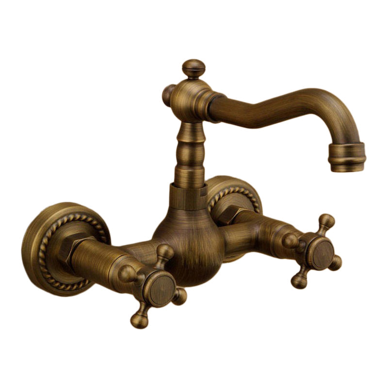 Sikunuo | Traditional Wall-Mounted Copper Clawfoot Bathtub Faucet Trim Low Arc Clawfoot Bathtub Faucet