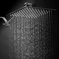 Sikunuo | Contemporary Shower Combo Fixed Shower Head Stainless Steel Wall Mount Square Shower Head
