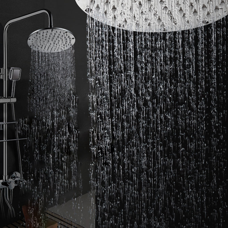Sikunuo | Contemporary Showerhead Combination Dual Showerhead Stainless Steel Wall-Mounted Showerhead