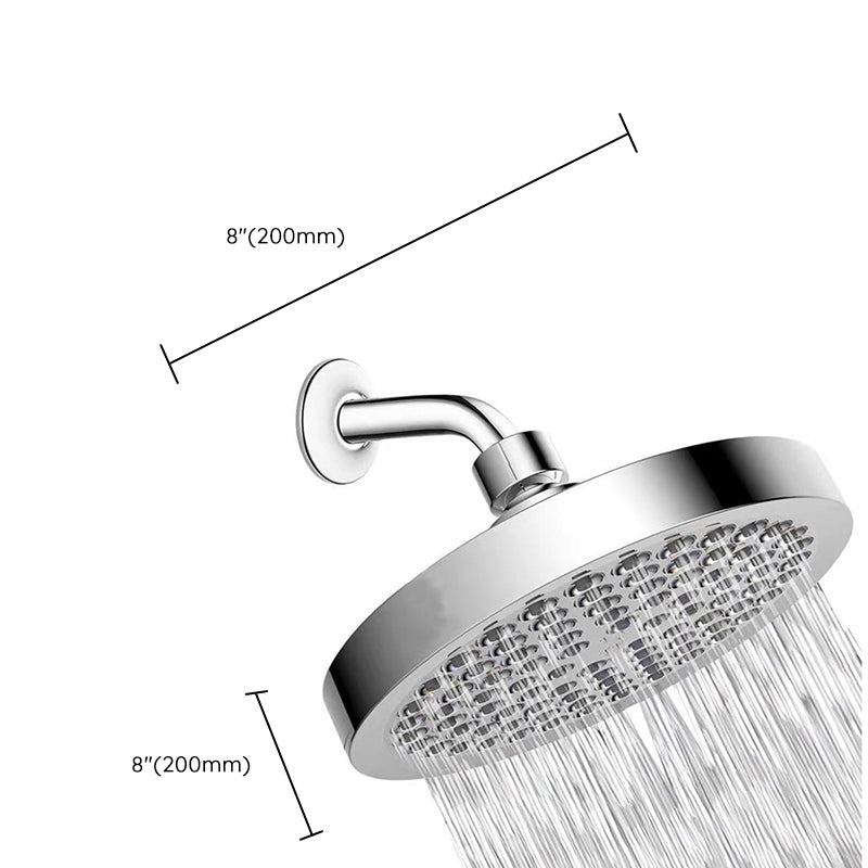 Sikunuo | Contemporary Shower Combination Fixed Shower Head Stainless Steel Wall Mounted Round Shower Head