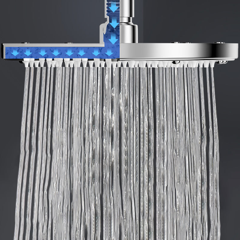 Sikunuo | Contemporary Shower Head Combination Polished Stainless Steel Ceiling Mounted Shower Head