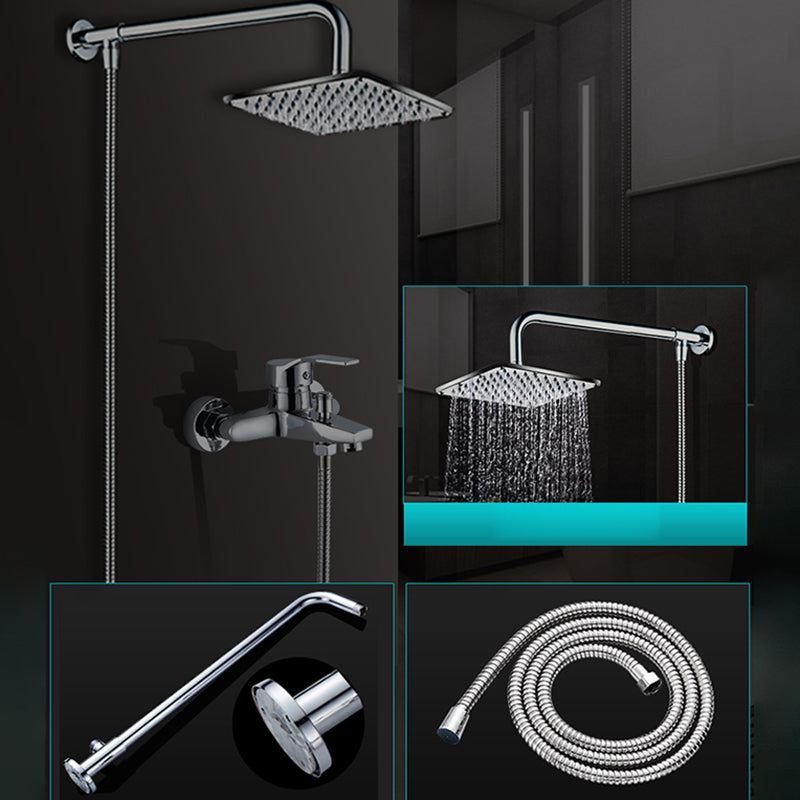 Sikunuo | Contemporary Shower Head Combination Polished Stainless Steel Ceiling Mounted Shower Head