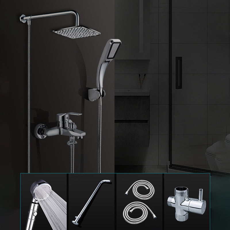 Sikunuo | Contemporary Shower Head Combination Polished Stainless Steel Ceiling Mounted Shower Head