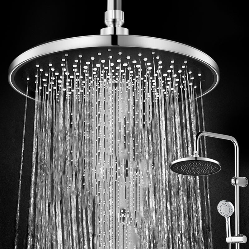 Sikunuo | Contemporary Showerhead Combination Rainfall Chrome Wall Mount Showerhead