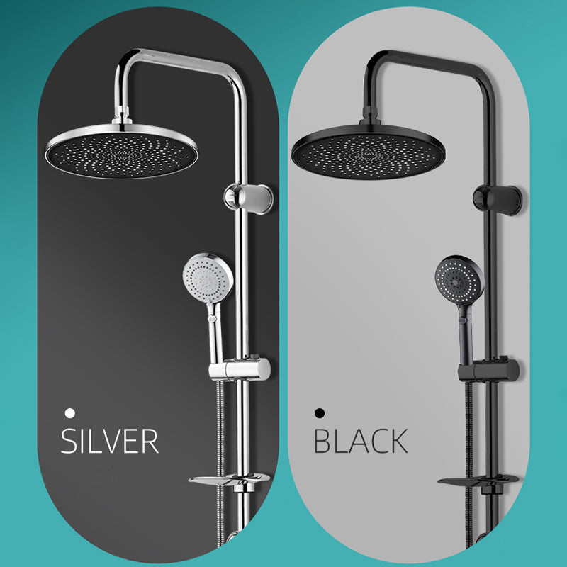 Sikunuo | Contemporary Showerhead Combination Rainfall Chrome Wall Mount Showerhead